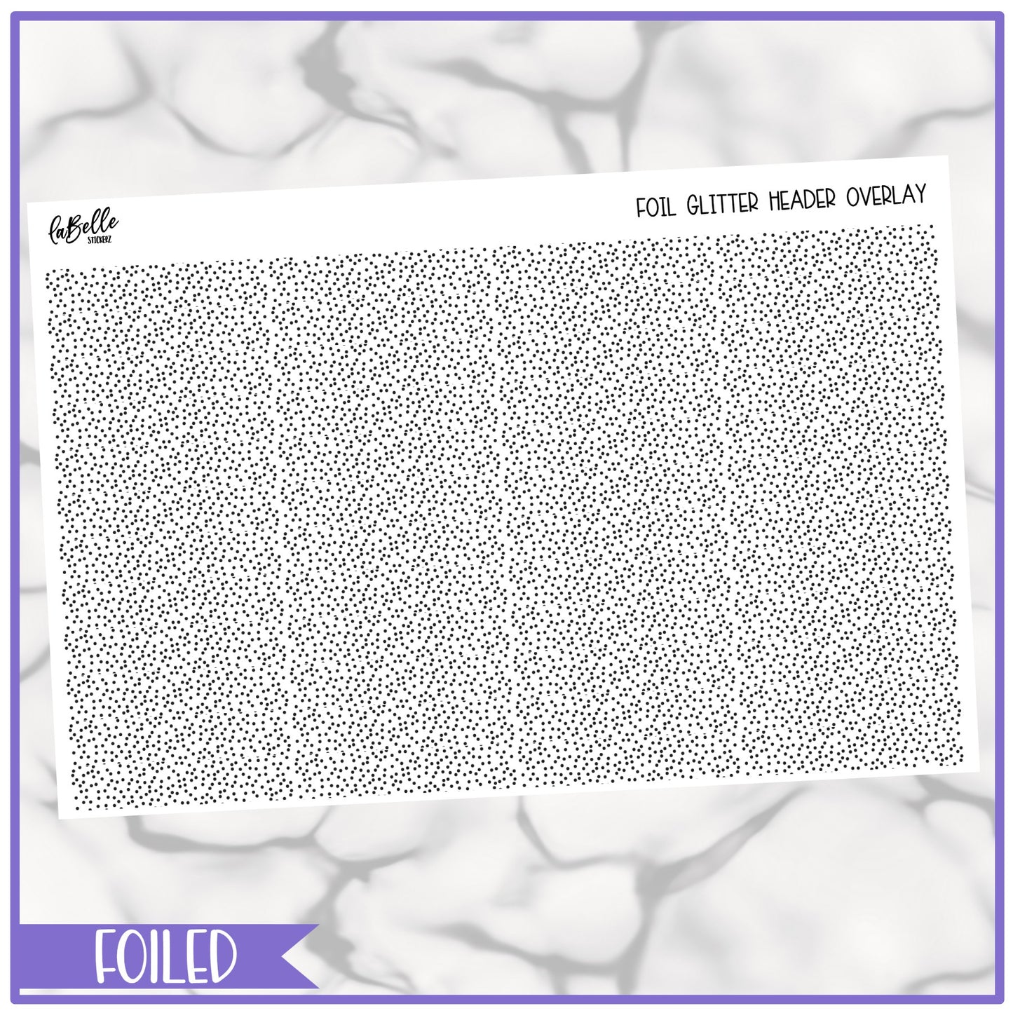 Foiled - Glitter Header Overlay