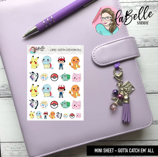 MINI SHEET - GOTTA CATCH ‘EM ALL